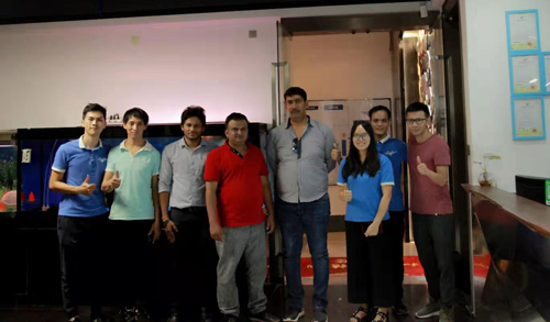 來(lái)自印度的boss rajesh一行三人蒞臨我司參觀(guān)指導(dǎo)